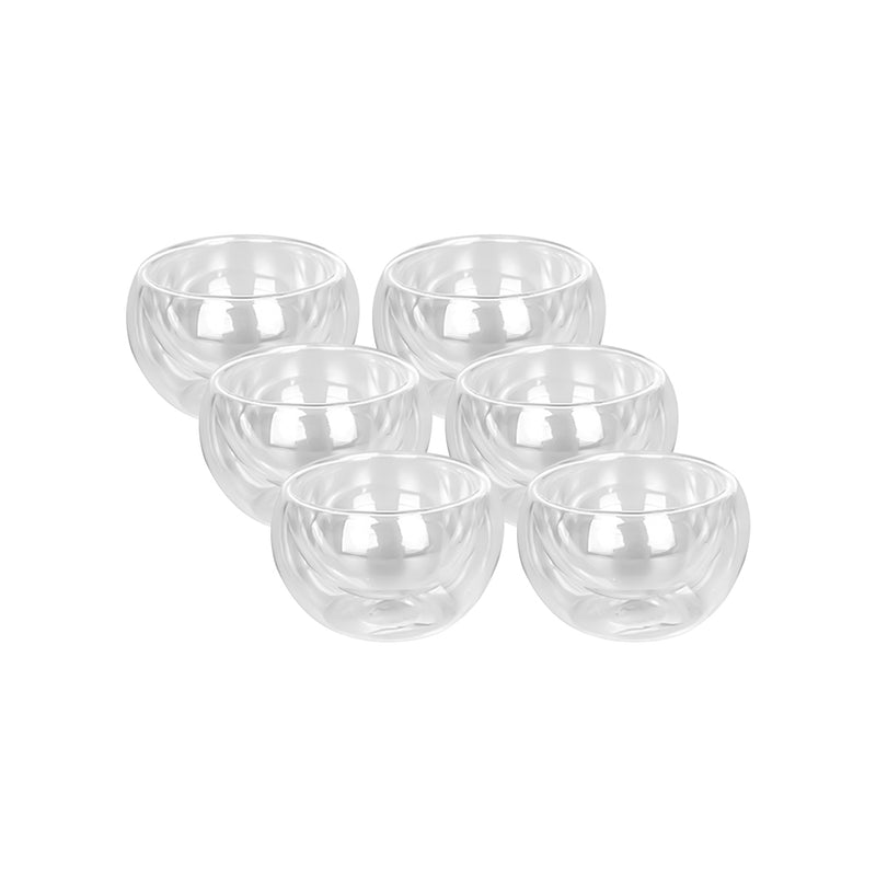 Glass Tea Cup Set Set of 6