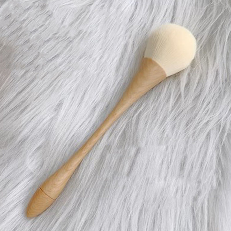 Multi-Purpose Nail Powder Brush Burlywood Handle