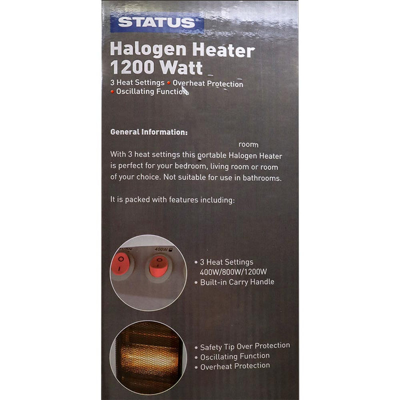 Status Halogen Oscillating Heater 1200W