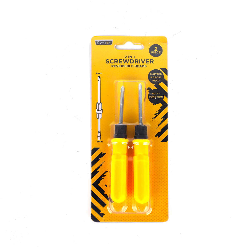 Screwdriver Reversible Heads 4mm&5mm 2pk