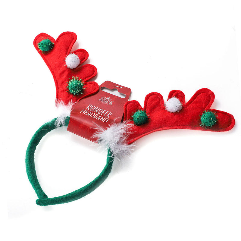 Reindeer Pompom Headband