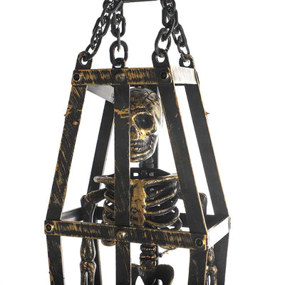 Hanging Skeleton In Coffin