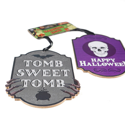 Halloween Hanging Signs 2PC