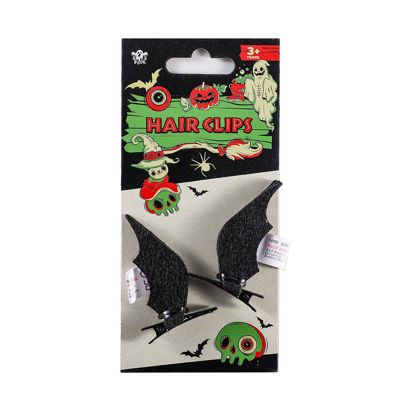 Halloween Bat Clip 2Pcs 6Cm