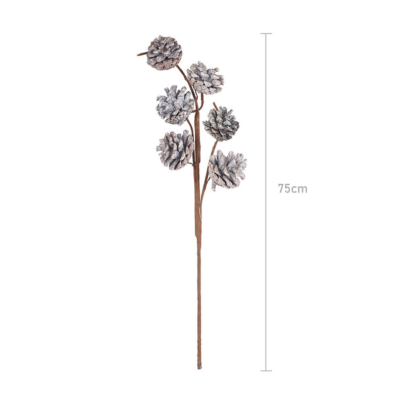 Silver Pine Cone Stem