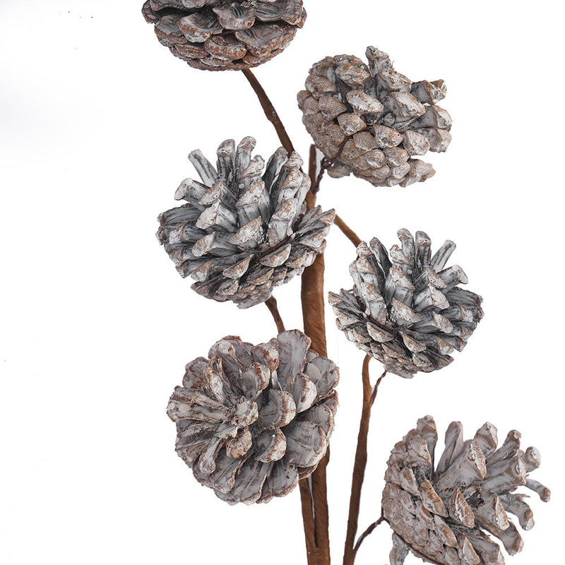 Silver Pine Cone Stem