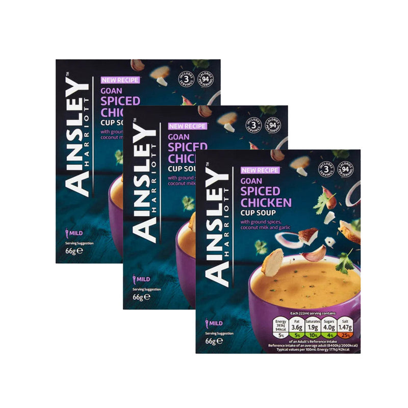 Ainsley Harriott Goan Spiced Chicken Cup Soup 66g x 3PK