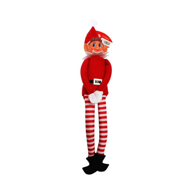 Red Long Leg Boy Elf With Hat 12Inch