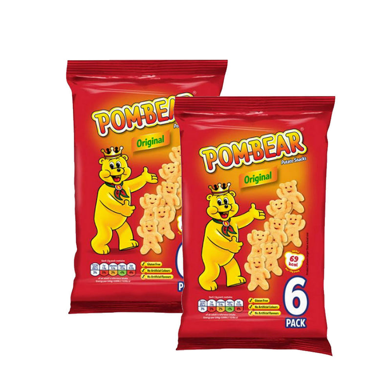 Pom Bear Original Potato Snacks 6Pack x 2PK