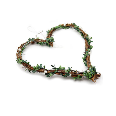 Mistletoe Heart Wreath